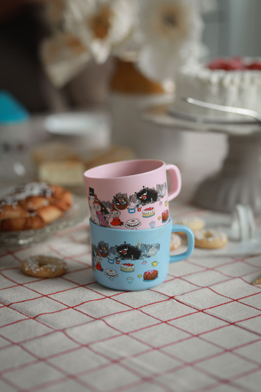 Mumin Picknick Mugg Rosa