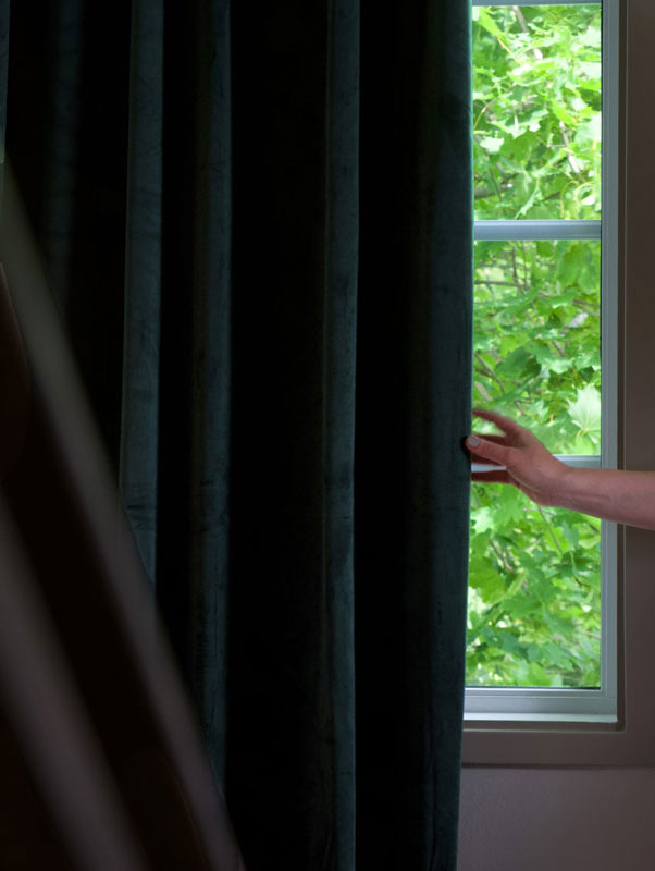 Estelle Gardinlängd Mörkgrön