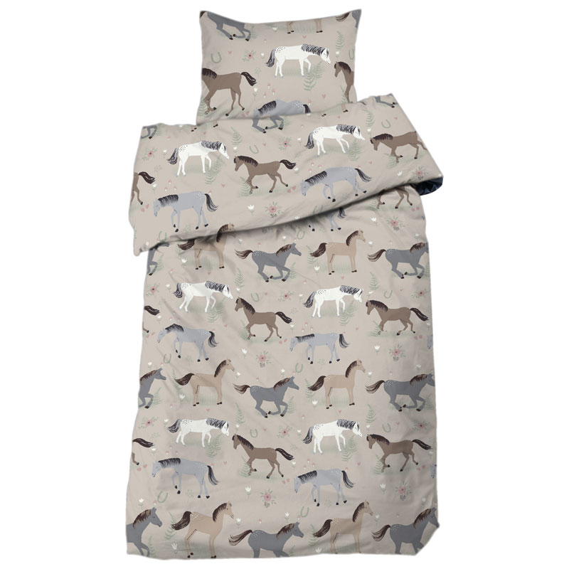 Hästar Påslakanset Linne