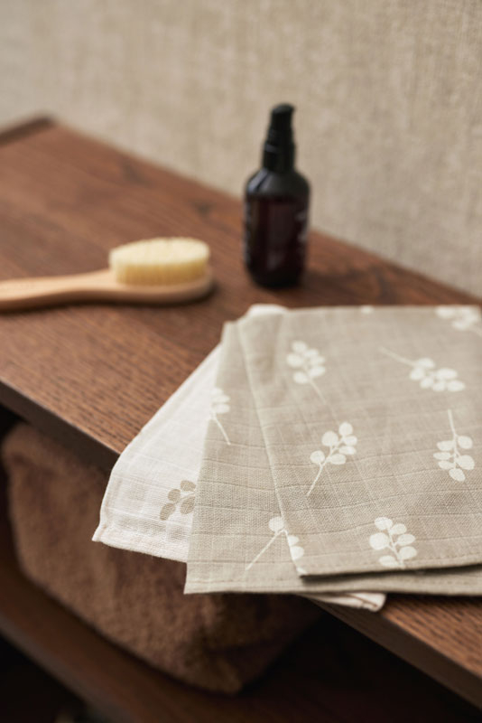 Twig Tvättlapp Muslin Olivgrön 3-pack