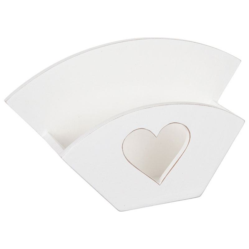 Kaffefilter Hållare Hjärta Vit