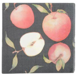Äpple Servett Röd/Svart 20-Pack