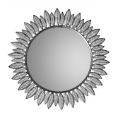 Blomma Spegel Silver