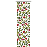 Arvidssons Textil Blommor och Blad Panel Grön/Röd