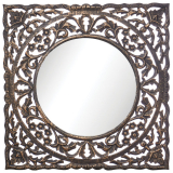 Carve Spegel Svart/Guld
