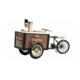 Cykel Kaffeshop Prydnad Brun