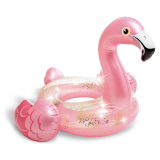 Flamingo Badring Rosa Glitter