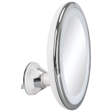 Flexy Spegel Lampa Vit/Silver Förstoring x10