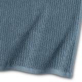 Handduk Stripe Frotté Gråblå