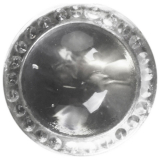 Chic Antique Denmark Handtags Glas m Pärlkant Silver