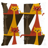 Arvidssons Textil Kitty Kuddfodral Orange/Brun