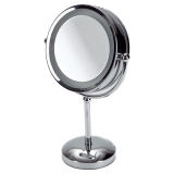 Spegel Belysning Silver Förstoring x5