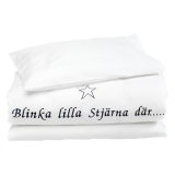 Classic Textiles Blinka Påslakanset Vit Spjälsäng/Vagn