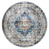 KM Carpets Tarfaya Medallion Matta Rund Multi