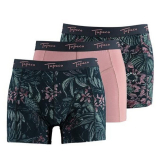 Topeco Topeco Boxerkalsong Grön/Rosa 3-pack