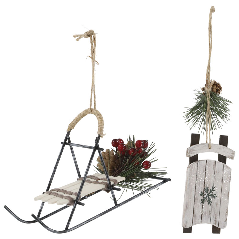 Vintage Kälke Dekoration Creme 2-Set