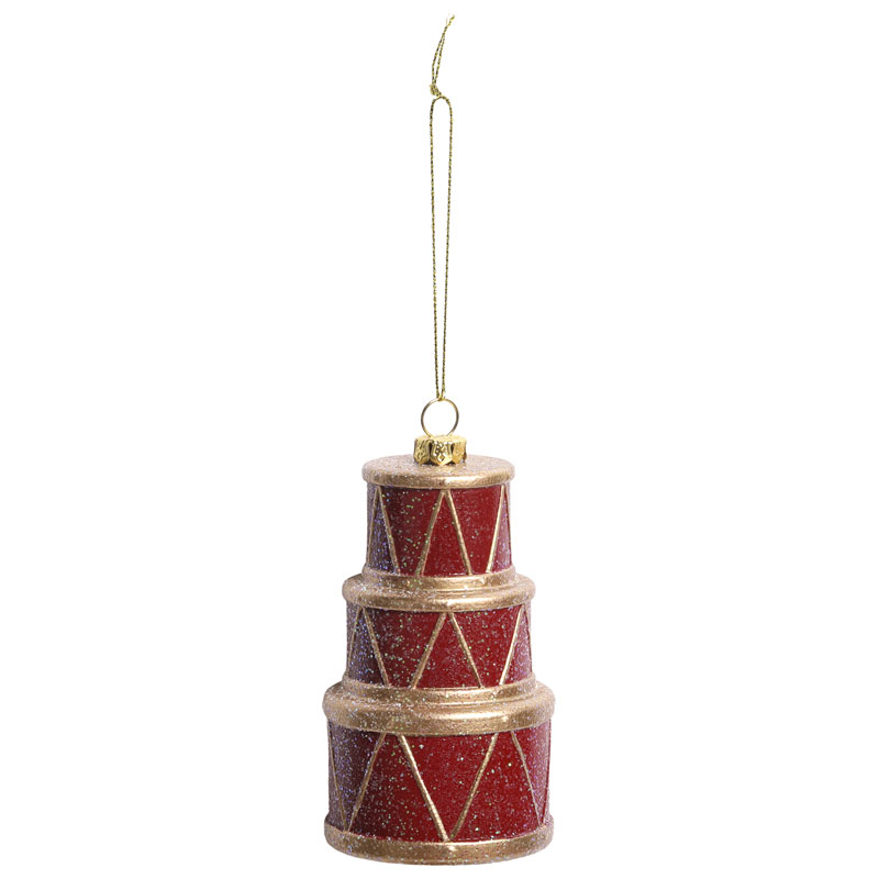 Vintage Trummor Julgransdekoration