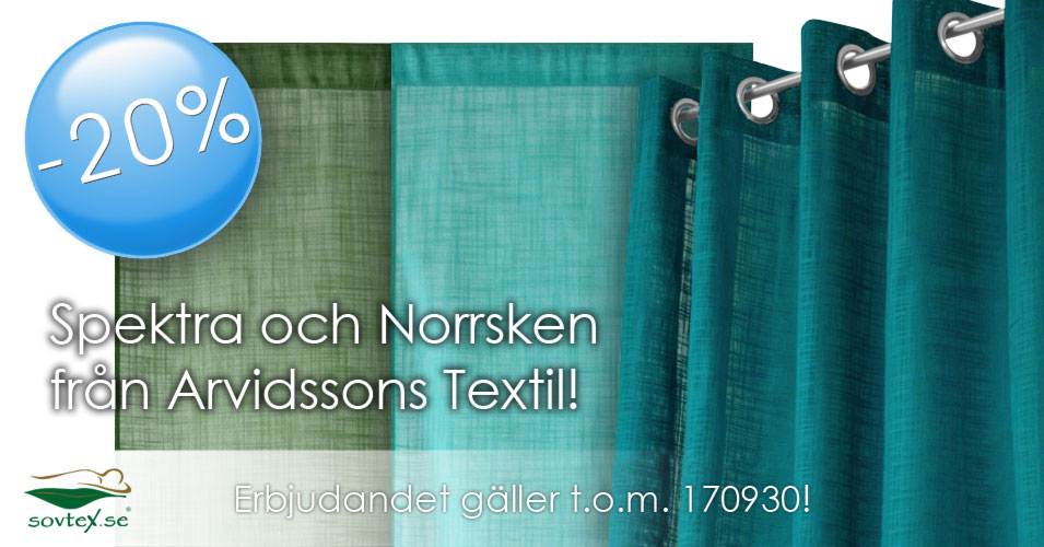 Rabatt på Spektra och Norrsken från Arvidssons Textil!